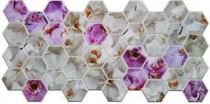 PANELE ŚCIENNE 3D PCV Orchidea Kwiaty tapeta