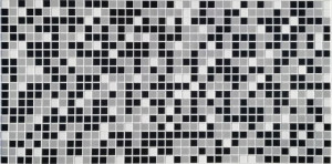 Panele Ścienne 3d Pvc Mosaic Black Mozaika Czarna