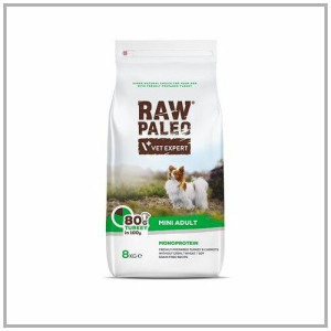 Raw Paleo Turkey indyk adult mini 8kg. Sucha karma dla małych ras