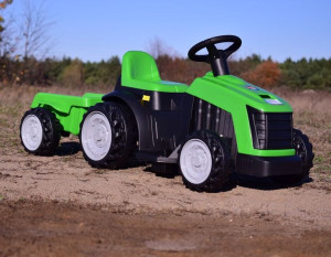 Nowy traktor na akumulator z przyczepą dla dziecka 1-4 lat