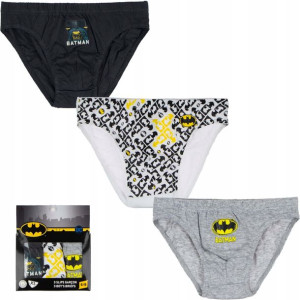 BATMAN Slipy Chłopięce Majtki 3 pak 2 /3 A Bawełna