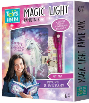 Pamiętnik MAGIC LIGHT UNICORN ze światełkiem TOYS INN
