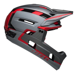 Kask full face BELL SUPER AIR R MIPS SPHERICAL matte gray red roz. S (52-56
