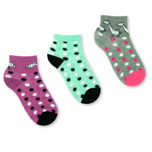 MORAJ Skarpety Dziecięce Kropki 3-PARY SOCKS 31-34