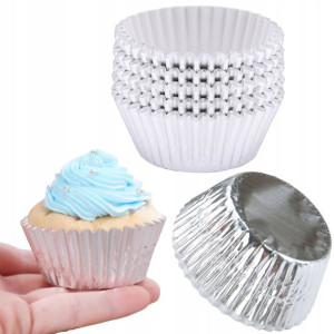 100x Foremki Papierowe Babeczki Muffiny Papilotki