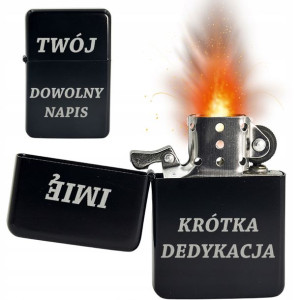Zapalniczka Benzynowa Z Grawerem Personalizowana
