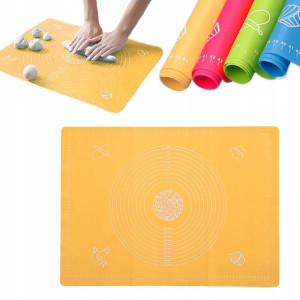 Silikonowa Mata Stolnica Kuchenna Z Miarą 40x50cm
