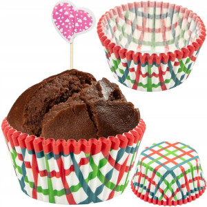 24x Foremki Papierowe Babeczki Muffiny Papilotki