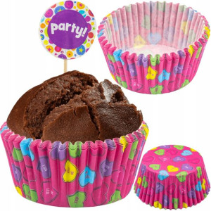 24x Foremki Papierowe Babeczki Muffiny Papilotki