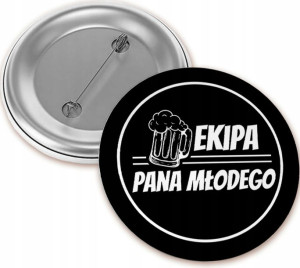 Przypinka Ekipa Pana Młodego Y2