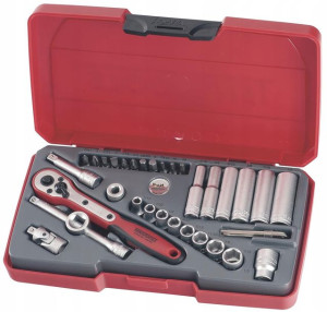 Zestaw kluczy nasadowych 1/4 Teng Tools T1435AF