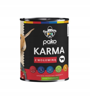 Pako Karma Psa Puszka Mokra 800g Wołowina
