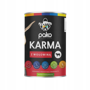 Karma Psa Puszka Mokra Pako Wołowina 400g