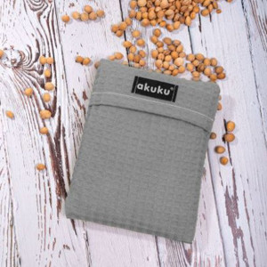 AKUKU Termofor z pestkami wiśni 13x16cm.Grey
