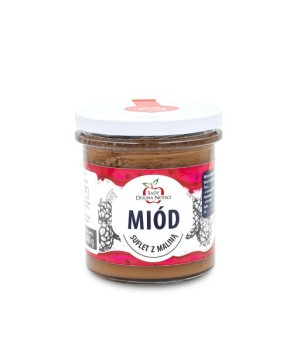Miód wielokwiatowy z maliną 400g SUFLET