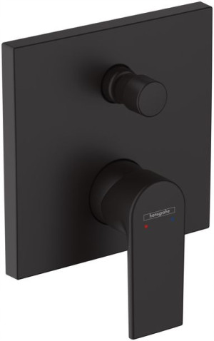 Bateria wannowa podtynkowa Hansgrohe czarny mat