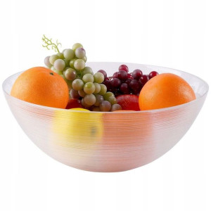 Miska Szklana na Owoce Warzywa do Sałatek 28 cm