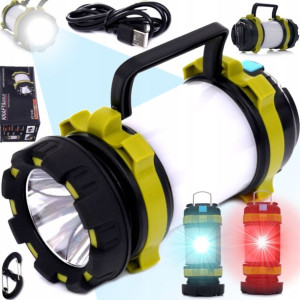 Latarka Lampa Turystyczna Led 7 Trybów Wielofunkcy