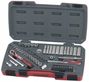 Zestaw 60 kluczy nasadowych 1/4 Teng Tools T1460