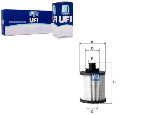 Filtr Oleju Grande Punto 1.3jtd 16v 05- Ufi
