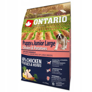 Ontario Puppy&junior Large Chicken 2,25kg