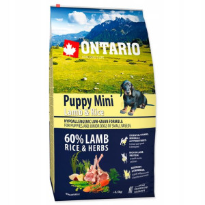 Ontario Puppy Mini Lamb&rice 6,5kg Jagnięcina