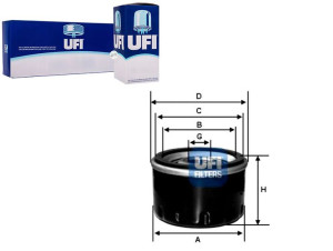 Filtr Oleju Micra Primera 2.0gt Sunny 93- Ufi