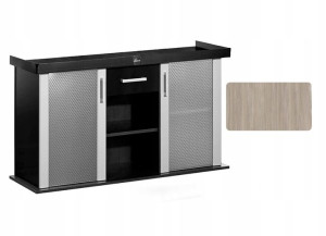 Szafka Akwarium proste Modern 120x40 DĄB TRUFLOWY