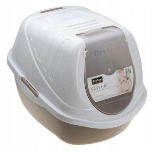 KUWETA Kryta z FILTREM dla kota 54x40x40 Duża BEŻ