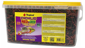 Tropical Cichlid Red&green Large Sticks 5l