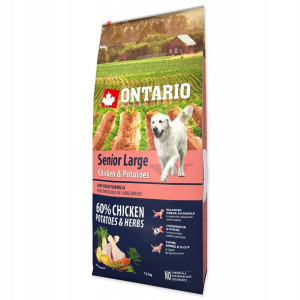 Ontario Senior Large Chicken&potatoes 12kg Kur