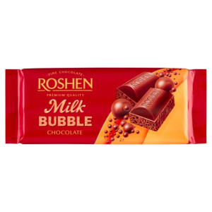 6x Roshen Czekolada Bubble Mleczna 80g babolada