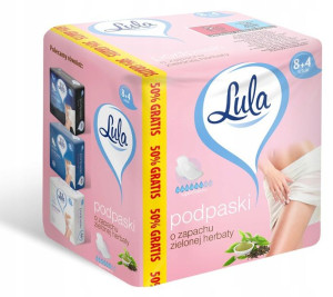 Lula Podpaski Higieniczne Zielona Herbata 12 Sztuk