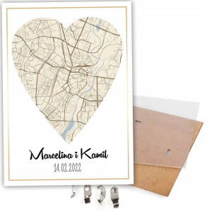 Plakat Mapa Para Walentynki Kobiet Mama Hit A3 Y3