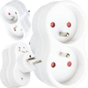 Rozgałęźnik Złodziejka 2 Gniazda R-270p Uziemienie