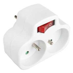 Rozgałęźnik Złodziejka 2 Gniazda R-270p Uziemienie