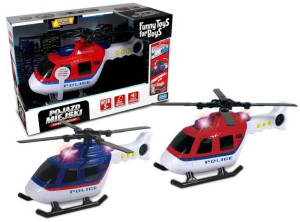 Helikopter Pojazd Policja Światło Dźwięk Silnik