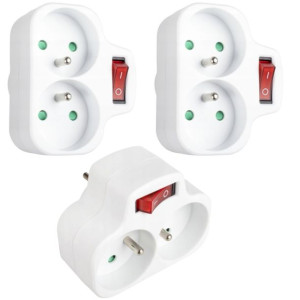 Zestaw 3szt Rozgałęźników z Wyłącznikiem R-270P