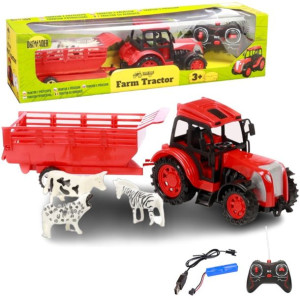 Duży Zdalnie Sterowany Traktor z Przyczepą AKU