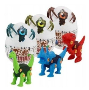 Dinozaur Do Skręcania W Jajku Duży Jajo Figurka