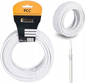 Kabel Antenowy Koncentryczny RG6 TV SAT 5m