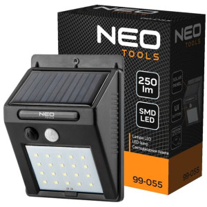 Neo 99-055 Lampa Solarna Ścienna 20 Smd Led 250 Lm