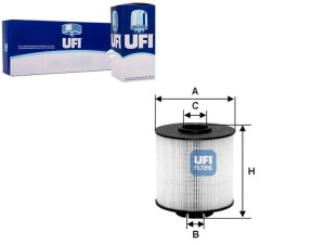 Filtr Paliwa Db 12t-serie 1225 98- Ciez. Ufi