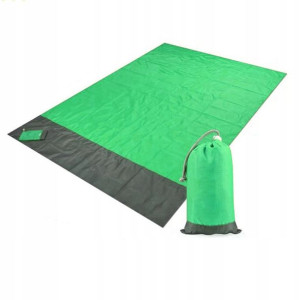 Wodoodporny koc plażowy 200*210 cm - zielony