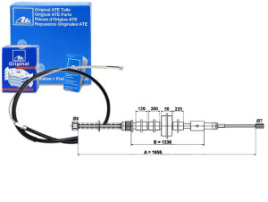 Linka Hamulca Ręcznego Peugeot 306 1.1-1.9d 04.93-