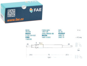 Świeca Żarowa Citroen Ford Peugeot Fae