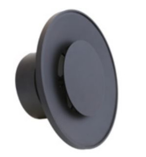 Anemostat okrągły ASV fi 150 mm 15 cm nawiewno-wywiewny czarny DARCO