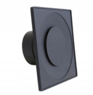 Anemostat kwadratowy ASKV fi 100 mm 10 cm nawiewno-wywiewny czarny DARCO