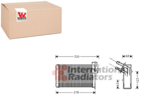 Nagrzewnica (234x158x42) Renault 19 I 19 I Chamade