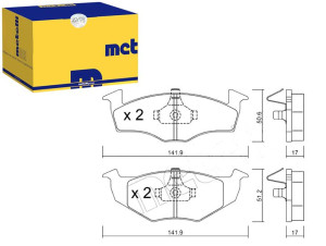 Klocki Hamulcowe Vw Polo 1,0 1,4 96-01 Metelli